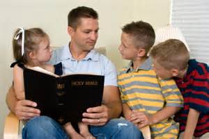 father reading bible